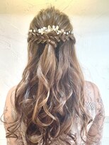 ソラヘアー アンド スパ 八王子(sora hair&spa) 結婚式ハーフアップ