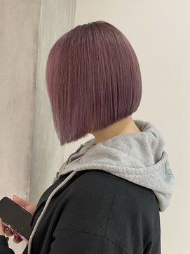 ヨーク(YOKE) 【YOKE】ボブ/切りっぱなしボブ/ペールピンク/カシスピンク