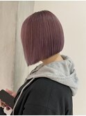 【YOKE】ボブ/切りっぱなしボブ/ペールピンク/カシスピンク