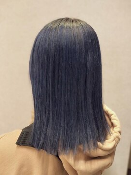 チーモ ハッピー ヘア メイク(CheeMo happy hair make) パープル系青みブラック