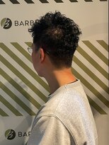 バーバーバー アカバネ(BARBER-BAR AKABANE) 男らしいアップバング×動きのある無造作感パーマ#3