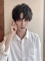 ユーフォリア 渋谷グランデ(Euphoria SHIBUYA GRANDE)&nbsp;コンマバング　ナチュラルマッシュ　メンズツーブロック