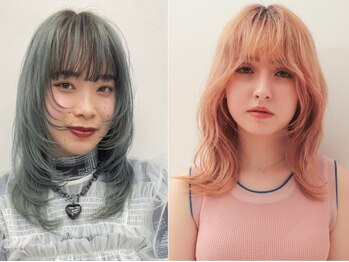 ポイントファイブバイソレイユ 豊橋駅前大通店(.5 by SOLEIL)の写真/【豊橋】トレンドのレイヤーカットで小顔見せ◎韓国風を叶える、『ブリーチ×顔まわりカット』が人気♪