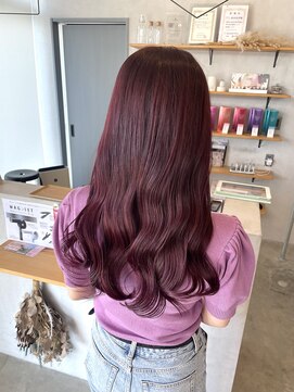 シェル 津山の手店(shel) 10代20代大人可愛い髪質改善カラーラベンダーピンク透明感