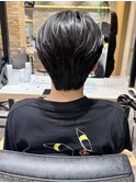 フェザーショート韓国マッシュフェザーパーマ韓国ヘア三鷹