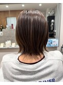 レイヤーボブ×マットアッシュ