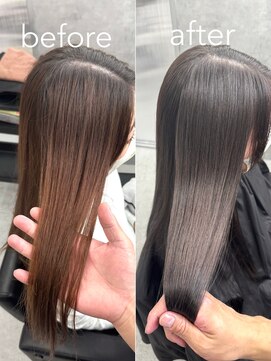 いろあそび 町田 ブリーチなしグレージュ