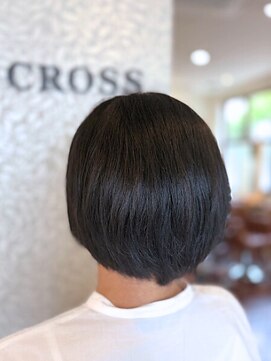 クロス(CROSS) 縮毛矯正/自然なストレート/ミセスボブ