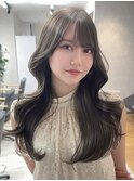 韓国レイヤーウェーブヘア顔周り髪質改善銀座