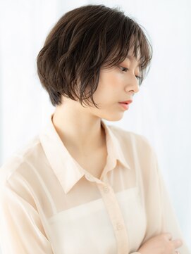 シースルーバングひし形ボブパーマc小山20代30代40代