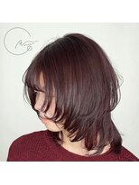 ヘアアジュールココ(hair azure CoCo...)&nbsp;ハイレイヤーチェリーレッドカラー