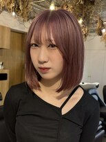カシェル トウキョウ(Cashel Tokyo)&nbsp;ハイトーンボブ　ピンクベージュ　ダブルカラー