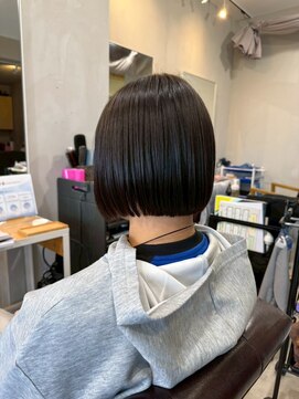リレーション(Relation) 束感ショート顔周り小顔カットショートボウブ簡単スタイリング