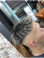 クラウン(CROWN) ホワイトメッシュ×ツイストパーマ