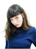 ミディアムロング×ハイライト