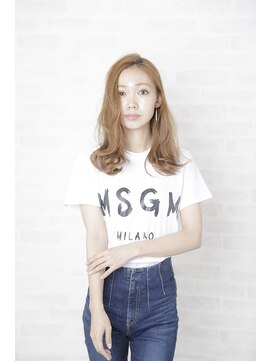 ルルディ バイ アフロディーテ銀座(luludi by APHRODITE) 黒髪/グレーベージュ/レイヤーロング/前髪パーマ/銀座