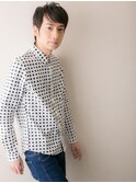 ゛抜け感゛暖色系カラー大人ショートウルフL