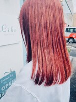 ヘアーリビングリコ 新潟笹口店(hair living Liko) coral red