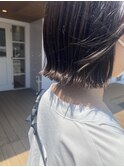 切りっぱなしミニボブ
