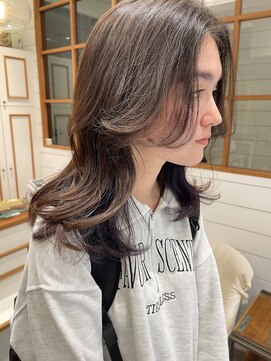 ネオリーブ アンド 渋谷店(Neolive &) 【ミディアム＆暗髪ブラウン】