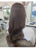 10代20代30代 大人可愛い韓国サラ艶　モカアッシュブラウン