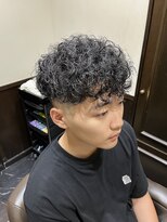 ヒロギンザバーバーショップ 神楽坂店(HIRO GINZA BARBER SHOP)&nbsp;フェード×プードルパーマ