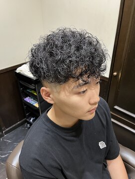 ヒロギンザバーバーショップ 神楽坂店(HIRO GINZA BARBER SHOP) フェード×プードルパーマ