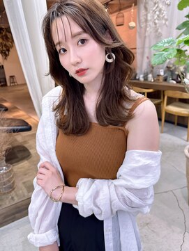 インビテーション(invitation) 大人かわいいくびれヘア前髪カット顔周りカットおくれ毛