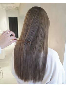 ガリカ 渋谷(Gallica) 【Gallica】ブリーチなし/艶髪透明感オリーブグレージュ