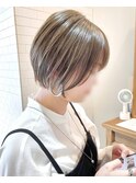 ◆上品な大人ショートボブ×アイロンなし似合わせショート