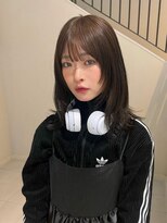 カシェ ホリエ(CACHE HORIE)&nbsp;ピンクブラウン/ミディアム/レイヤーカット