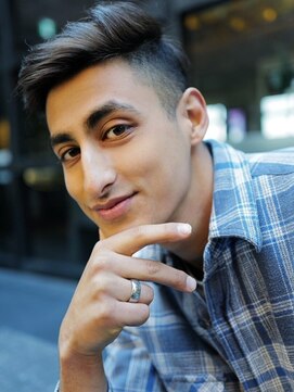 アレンヘアー 梅田店(ALLEN hair) ≪メンズ≫アップバング×バーバー