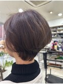 大人前下がりボブ