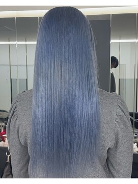エトワール(ETOILE) 神戸三ノ宮ブルーカラーブリーチリタッチハイトーン履歴修正