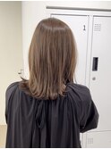 透明感ハイライトカラー/ミディアムボブ