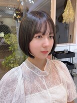 アミュー(amiu) 透明感濃いめグレーボブ