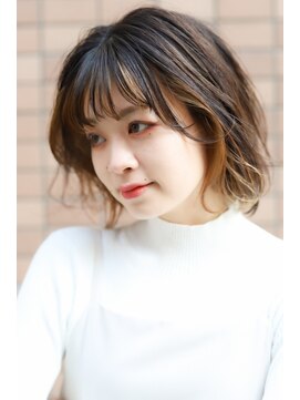 ファイン 美容室 深川店(FINE) 透明感♪髪質改善カラー小顔艶感ミディグレージュハイライト