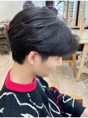 韓国マッシュ　センターパートフェザーパーマ　MEN’S HAIR