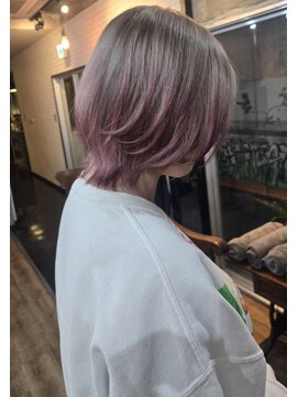 ジェスター(JESTER) <miku>スモーキーピンクのレイヤーボブ