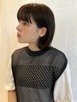 トリッカ シブヤ(TRICCA SHIBUYA)&nbsp;マッシュショートボブ/束感バング/艶ブラウン/コンパクトヘア