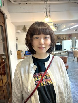 ポタム 東中野(potamu) ボブウルフにパーマ