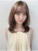 ブリーチなしハッシュカット/オリーブベージュ/レイヤーp北浦和