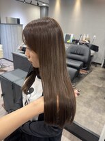 ノイス(noyce)&nbsp;ヘーゼルカラーブリーチなし透け感ワンカラーオリーブベージュ