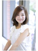 大人かわいい抜け感ひし形シルエットミディ