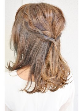 ミューズ 塩釜口店(MUSE) [MUSE塩釜口]編み込みハーフアレンジby高瀬