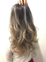 アレンヘアー 松戸店(ALLEN hair) バレイヤージュハイライト×ナチュラルロング