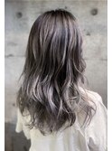 吉祥寺/シルバーアッシュ/くすみ/グレージュカラー/Aラインボブ