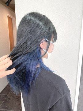 アジールヘア 所沢プロペ通り店(agir hair) インナーブルー10代20代30代
