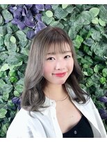 ビューティドレッセヤマノ 池袋パルコ(Beauty Dresse YAMANO)&nbsp;【韓国風】【ダブルカラー】【グレージュ】韓国風ミディアム