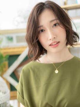 カバーヘア ブリス 志木南口駅前店(COVER HAIR bliss) アシンメトリーかきあげ前髪くせ毛風ボブa志木20代30代40代50代